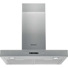 Hotpoint PHBS67FLLIX 60Cm Flat Chimney Hood In Stainless Steel