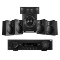 JBL MA510 8K 5.2 Channel  AV Receiver & Wharfedale DX3 HCP 5.1 Speakers Package 