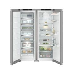 Liebherr XRFSF5225 ?660L Bio Fresh No Frost Side by Side Silver Freestanding Fridge Freezer