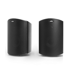 Polk Atrium 6 All-Weather Outdoor Loudspeakers with 5.25-Inch Drivers Pair Black