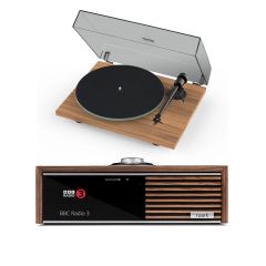 Pro-Ject T1 EVO PHONO Turntable With Ruark R610 Music System Bundle Walnut Hi-Fi Bundle