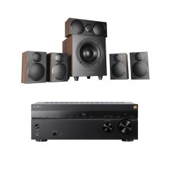 Sony TAAN1000-DX3HCPBW51 Av Amplifier With Dx3 Hcp 5.1 Speaker Walnut Package