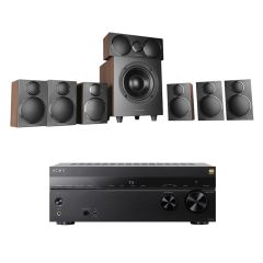 Sony TAAN1000-DX3HCPW71 Av Amplifier With Dx3 Hcp 7.1 Speaker Walnut Package