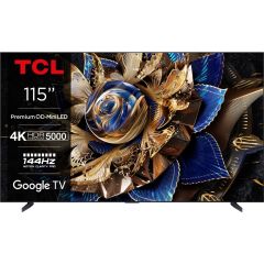 TCL 115X955K 115" QLED 4K TV - Brushed titanium metal front