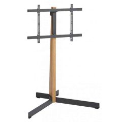Vogels TVS3695B Comfort Series Display Floor Stand, 40-77", Stand Turn - Oak + Black Steel