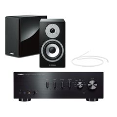 YAMAHA  AS501 Amplifier With NSBP401  Bookshelf Speakers Pair Black