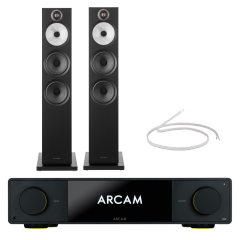 Arcam SA35 Integrated Amplifier With 603S3 Floorstanding Speakers Pair Hi-Fi Bundle Black