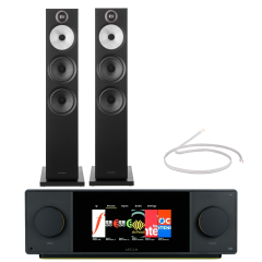 Arcam SA45 Integrated Amplifier With 603S3 Floorstanding Speakers Pair Hi-Fi Bundle Black