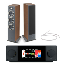 Arcam Radia SA45 Integrated Amplifier With Theva N2 Floorstanding Speakers Dark Wood Pair Hi-Fi Bundle
