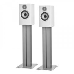 Bowers + Wilkins 607S3WH-FS600S3SV Bookshelf Speakers (Pair) With Stands White