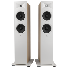 JBL 260FWHT 2.5 Way Dual 6.5 Inch Polycellulose Woofers Floorstanding Speakers Pair White