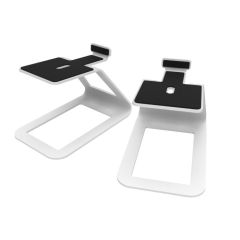 Kanto SE4 Elevated Desktop Speaker Stands in White
