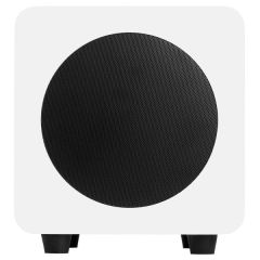 Kanto SUB6 Vinyl Subwoofer - Matte White with Black Grill
