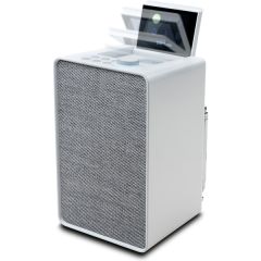 Pure Evoke Spot compact music system with DAB+, FM, Internet, Spotify Connect in Cotton White