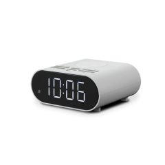 Roberts Ortus Charge FM RDS Bluetooth Wireless Charging Alarm Clock Radio in White