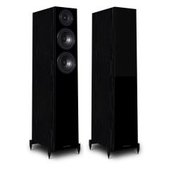 Wharfedale DIAMOND123-BO 2.5 Way Floorstanding Speaker With Rear Port - Black Oak (2 Boxes)