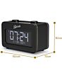 Roberts Revival Rest DAB DAB+ FM RDS Bluetooth Radio in Black