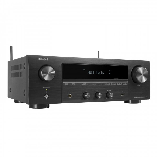 Side view of Denon DRA-900H 2.2 Ch 145W 8K Audio Video Premium Receiver with HEOS Built-in Black