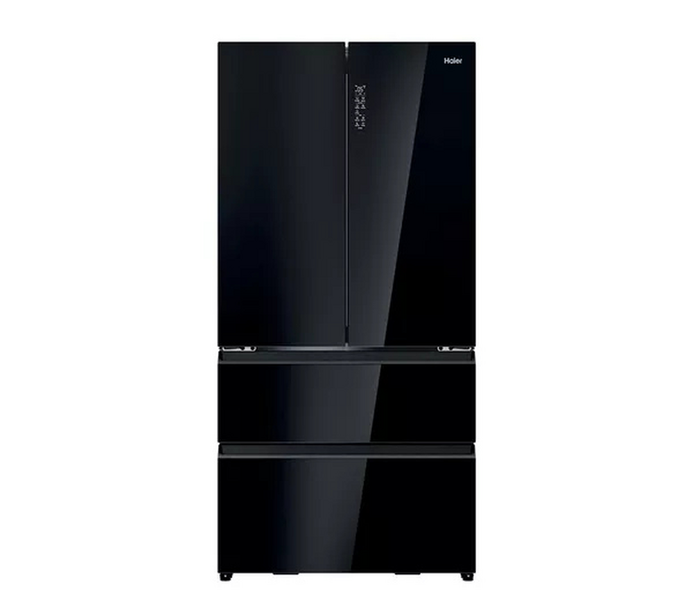 Haier Series 7 Total No Frost Hfr79f19dfgb Fridge Freezer - Obsidian Black Glass, Black - Image 8