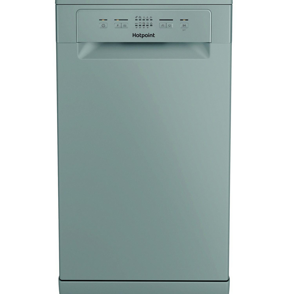 Hotpoint Silver Hp2fe10cs90suk Freestanding Slimline Dishwasher In - Image 8