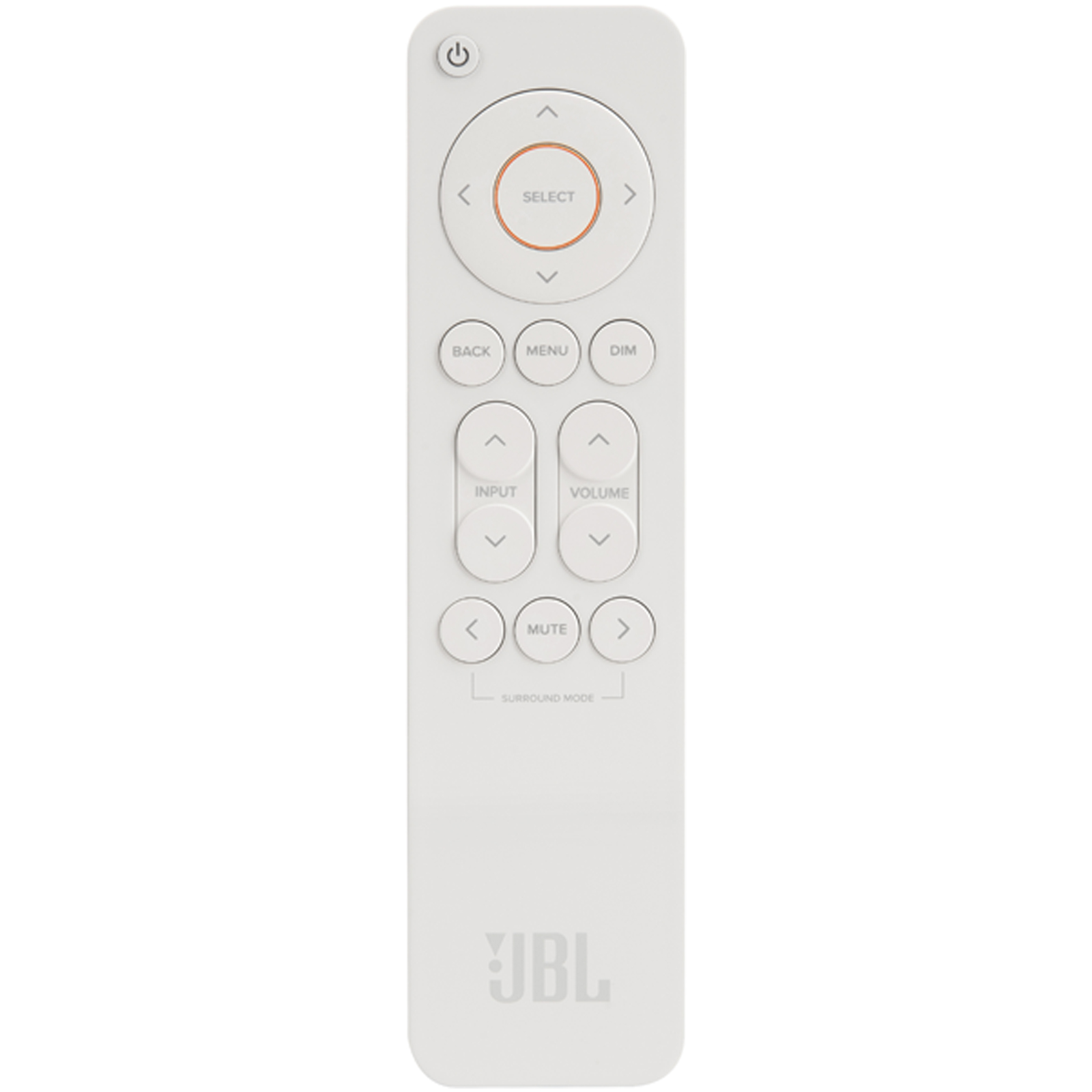 Side view of JBL MA710 7.2ch 8K AV Receiver in White