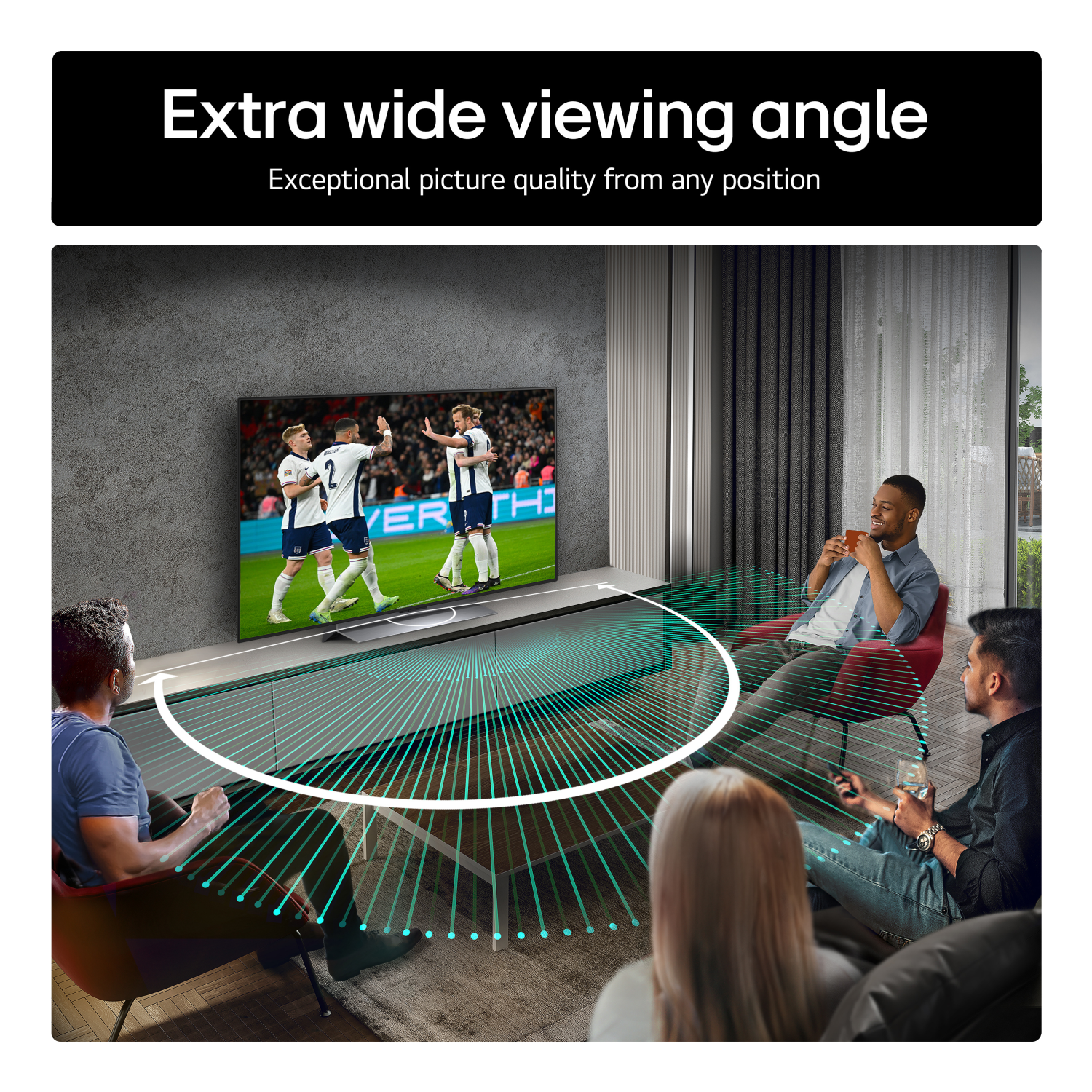 Side view of LG OLED48G56LS.AEK OLED evo AI G5 48" 4K Smart TV