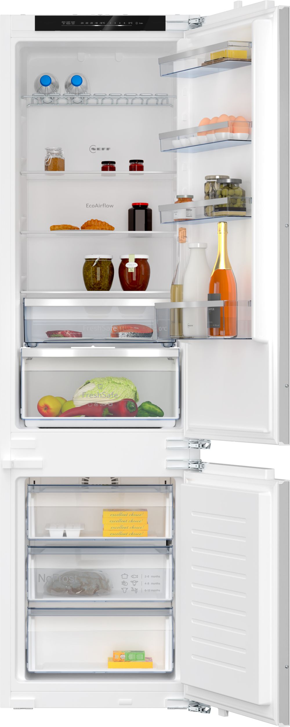 Neff Ki7962fd0g Integrated Xl Nofrost Fridge Freezer