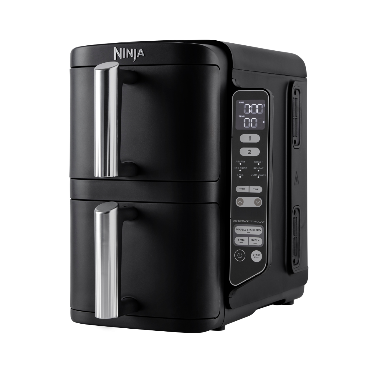 Side view of Ninja SL300UK  Air Fryer - Black