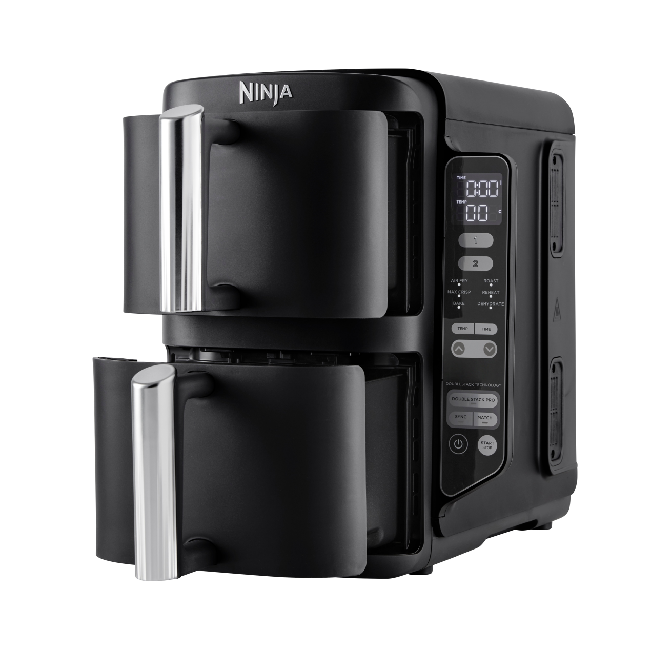 Side view of Ninja SL300UK  Air Fryer - Black
