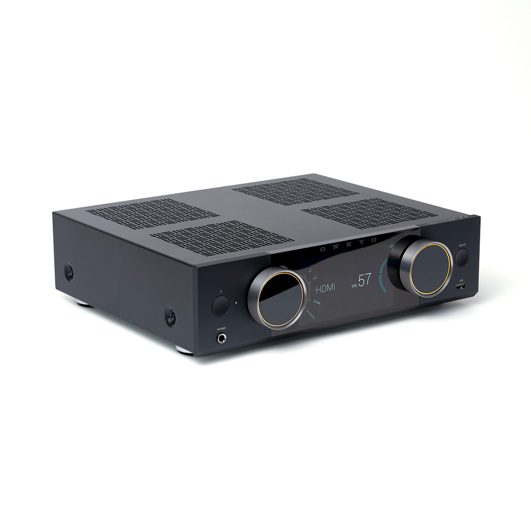 Side view of Onkyo Muse Y50 Network Stereo Amplifier Black