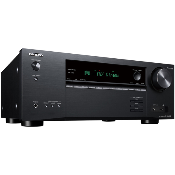 Side view of Onkyo TX-NR6100 7.2 Channel Av Receiver - Black