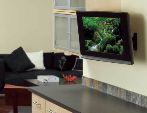 Side view of Sanus MF215-B2 Full-Motion Mount For 15-37 Inch Screens - Black