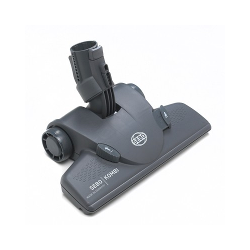 Side view of Sebo 92620GB Airbelt E1 Pet Epower Cylinder Cleaner In Black With Power Boost