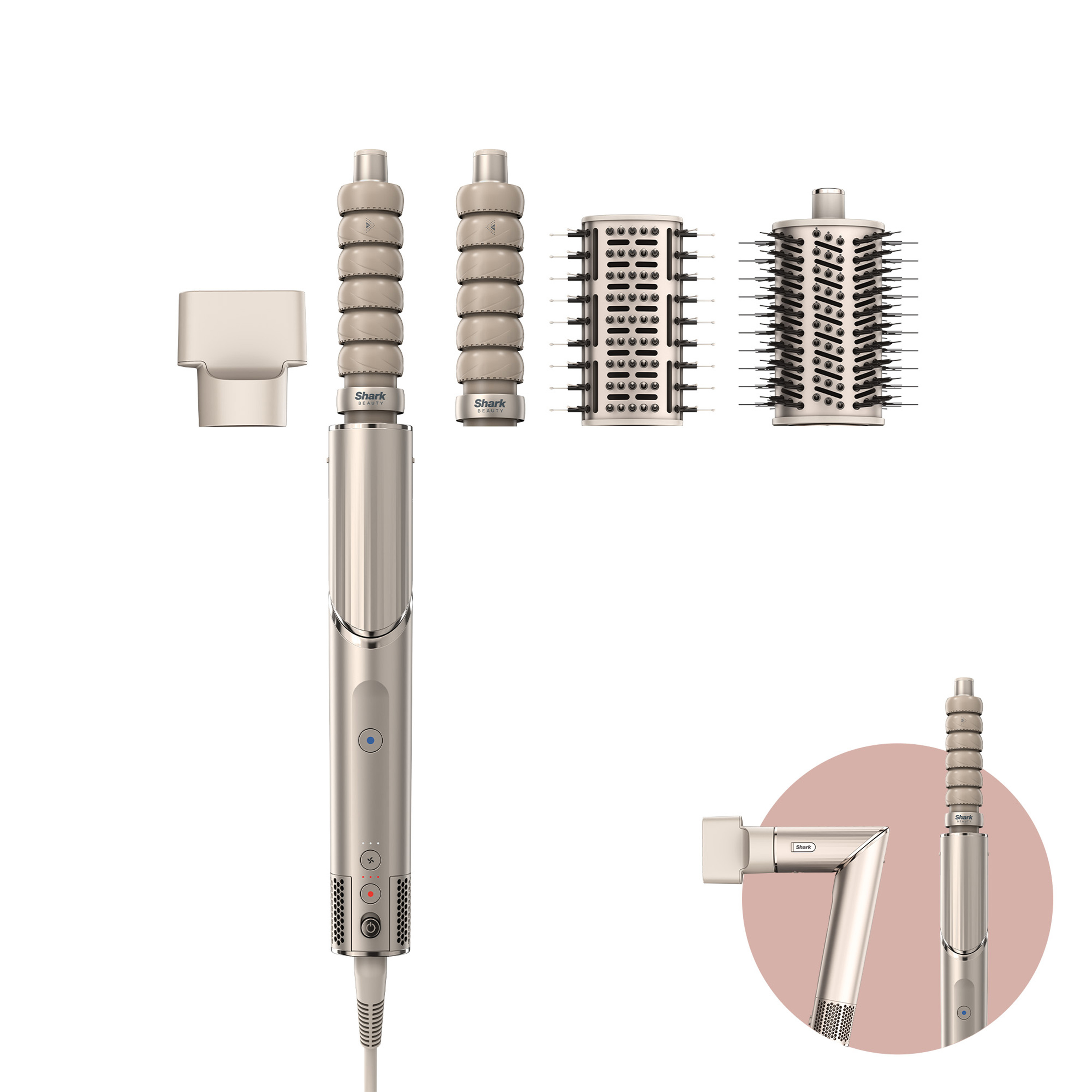 Shark HD436SLUK FlexStyle Air Styler & Hair Dryer for Straight & Wavy Hair - 4 Attachments - Stone-image-11382
