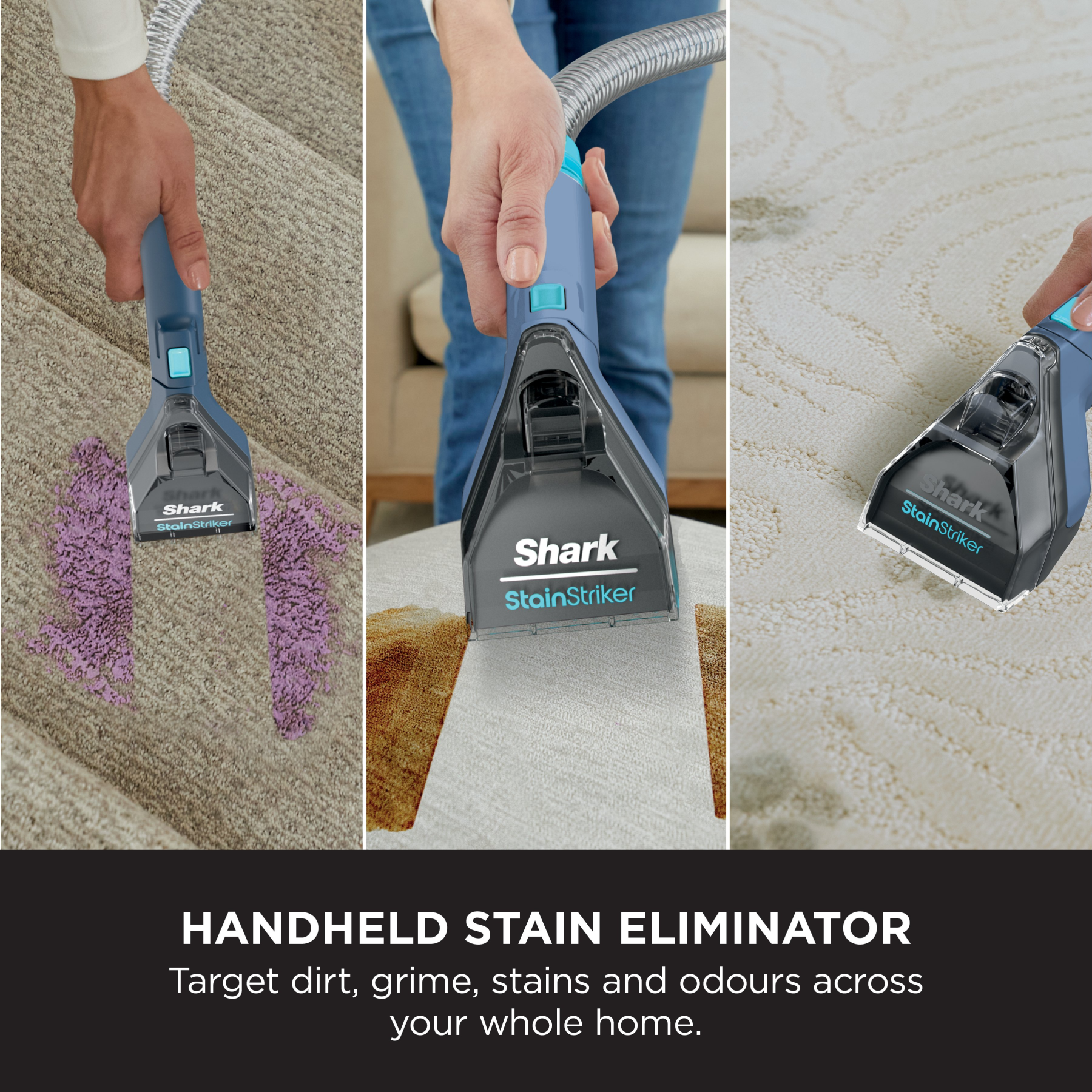 Side view of Shark PX200UKT Spot Cleaner Vacuum - Rotator White