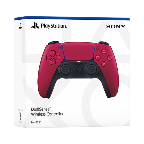 Side view of Sony PS5 DSCONTROLLER PS5 DualSense Controller in Red