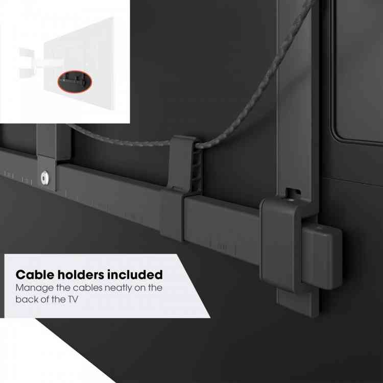 Side view of Vogels ELITETVM5645W Display Wall Mount White