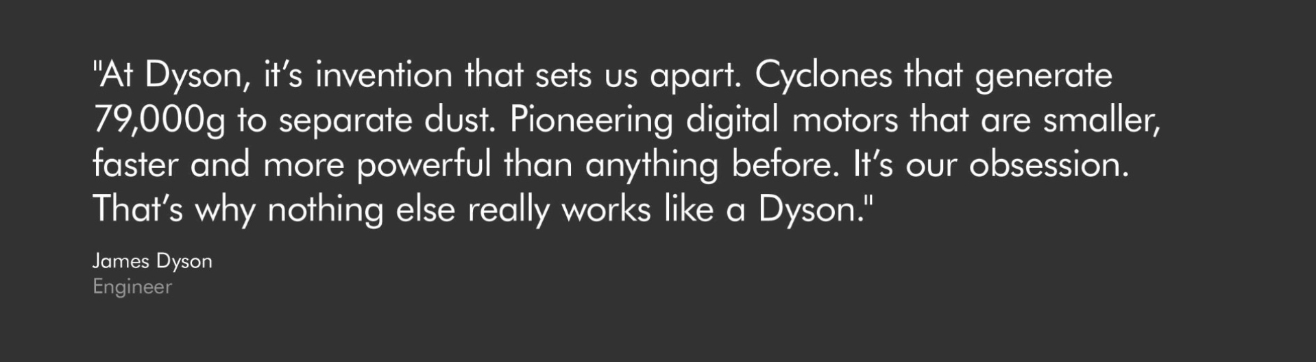 Words of James Dyson 