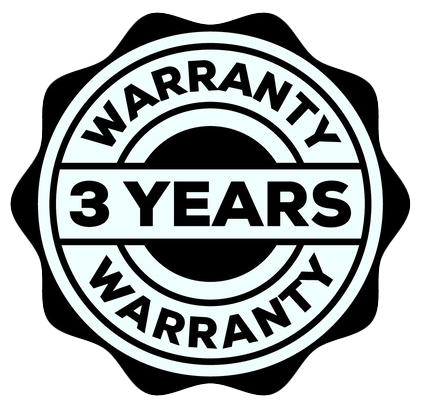 3 years warranty