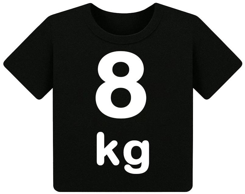 Washing Capacity 8 kg